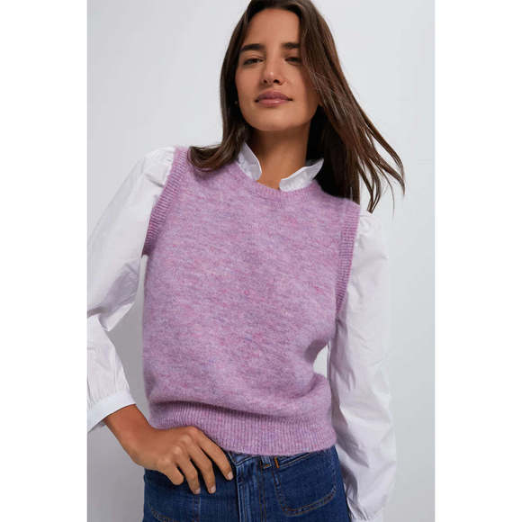 Tuckernuck Lilac Ella Sweater Blouse - Picture 1 of 2